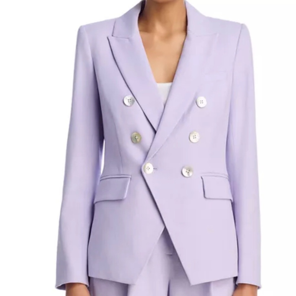 Veronica Beard Soft Lilac Miller Dickey Jacket Size 4 light Purple - Picture 10 of 12